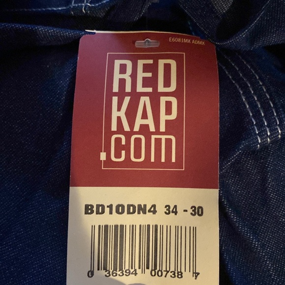 NEW Red Knap overalls Work Wear 34 x 30 - Picture 2 of 2